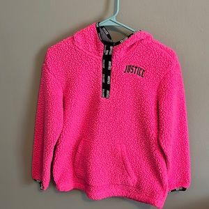 Justice Girls Size 10 Sherpa Hoodie